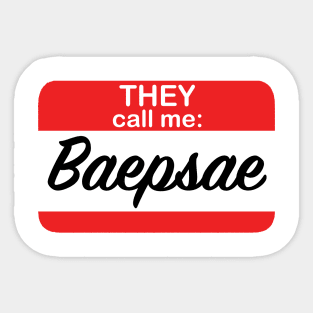 BTS - Baepsae - Nametag Sticker